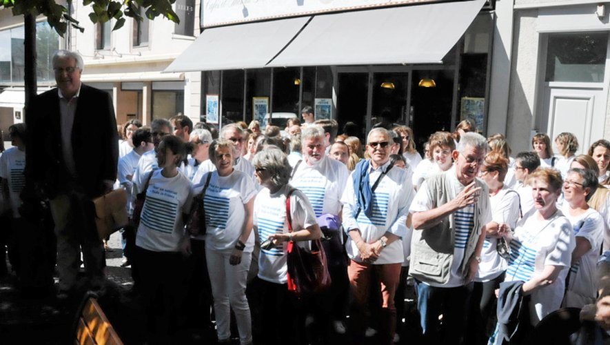 Plus d’une centaine de salariés se sont rassemblés mercredi à Rodez.