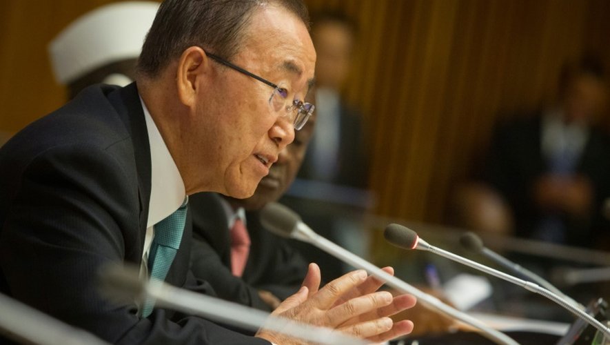 Le Secrétaire général de l'Onu  Ban Ki-moon le 29 septembre 2015 à New York