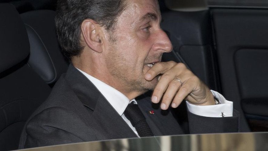 L'ancien président Nicolas Sarkozy quitte son bureau parisien, le 19 septembre, jour de l'annonce de son retour politique