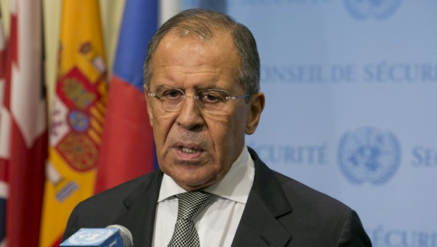 Le ministre russe des Affaires étrangères Sergueï Lavrov le 30 septembre 2015 à l'Onu à New York