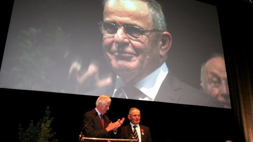 Jacques Bernat s'est vu remettre la Légion d’honneur par Michel Barnier, vice-président de la Commission européenne et ancien ministre de l'Agriculture.