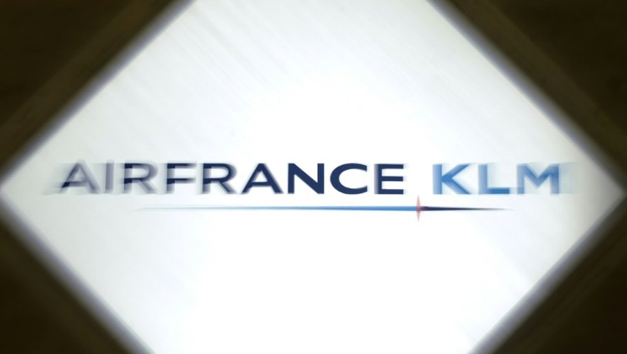 Le logo d'Air France-KLM, le 9 juillet 2009 à Paris