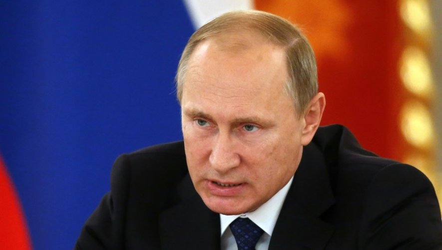 Le président russe Vladimir Poutine au Kremlin à Moscou, le 1er octobre 2015