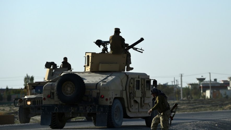 Militaires afghans le 1er octobre 2015 à Kunduz