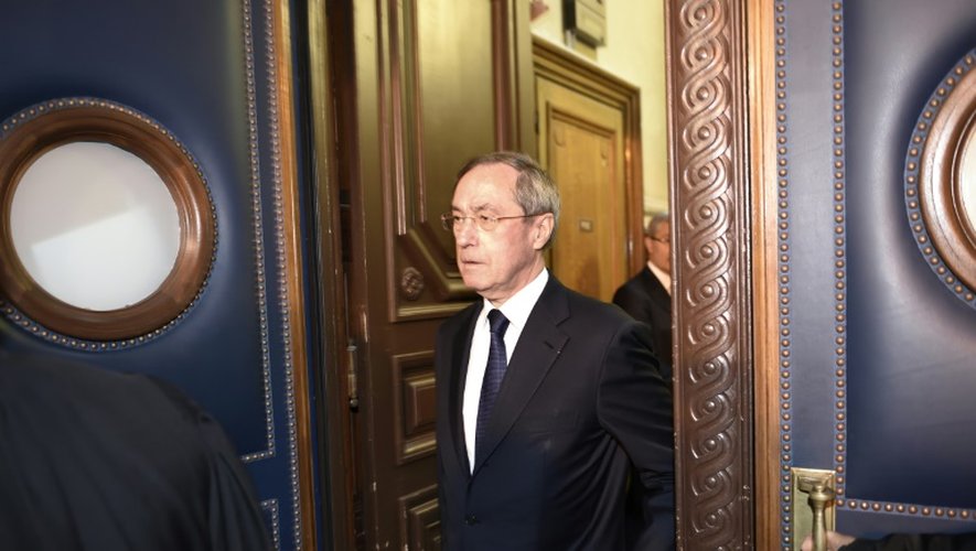 Claude Guéant arrive au palais de justice de Paris, le 28 septembre 2015