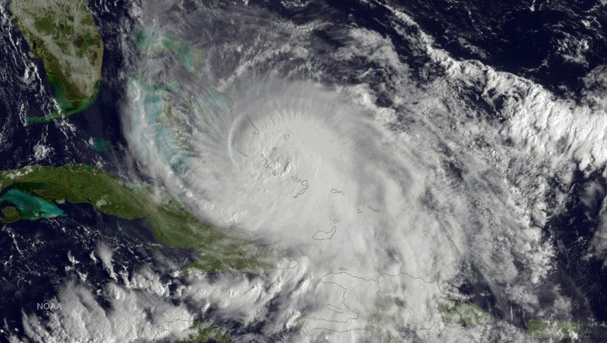L'ouragan Joaquin le 2 octobre 2015 sur une image de l'Agence américaine d'observation océanique et atmosphérique