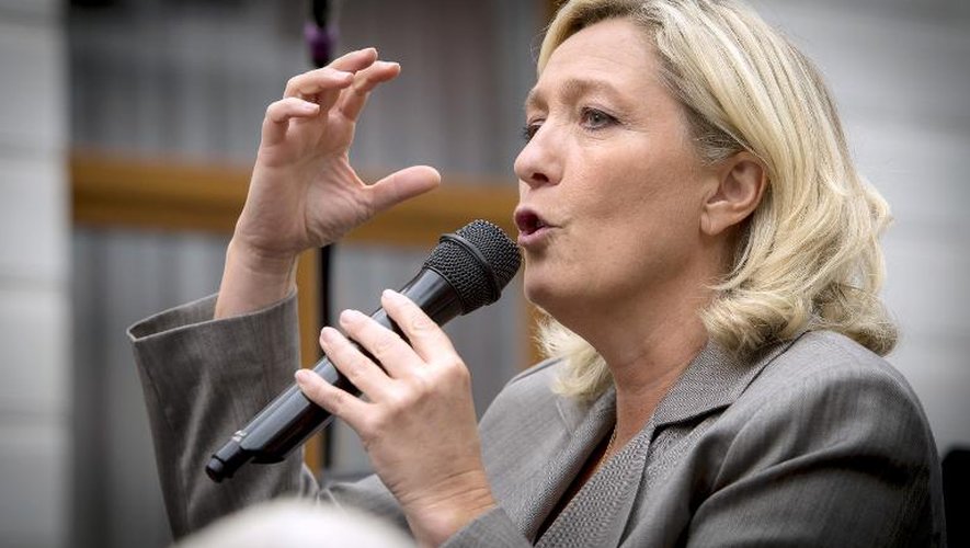 Marine le Pen le 14 septembr 2014 à  Henin-Beaumont