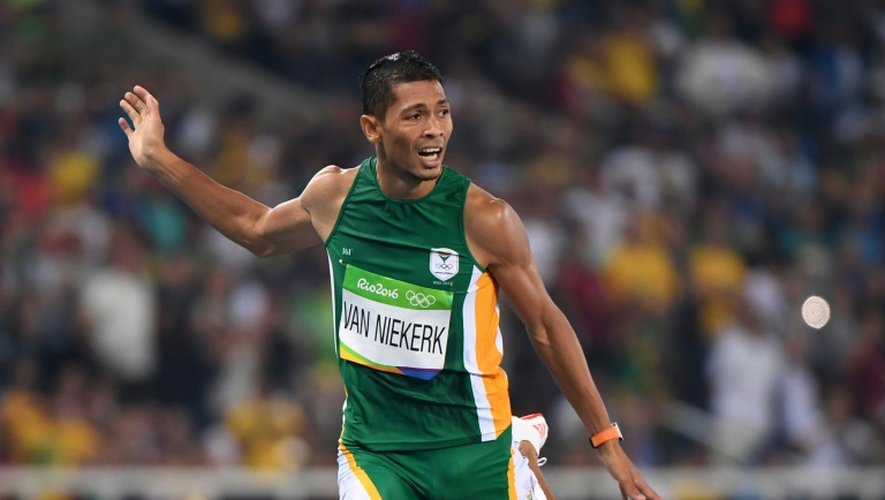 Le Sud-Africain Wayde van Niekerk, détenteur du record mondial du 400 m, depuis les Jeux de Rio, le 14 août 2016