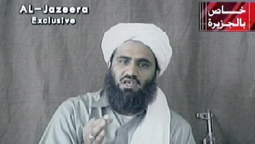 Le gendre de Ben Laden et ancien porte-parole d'Al-Qaïda, Souleymane Abou Ghaith, le 13 octobre 2001, en capture d'écran