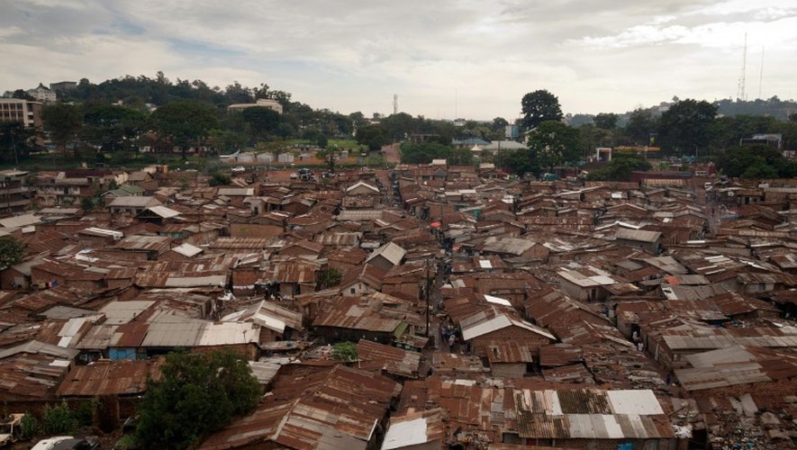 Le bidonville de Katanga, dans la capitale ougandaise de Kampala, le 18 décembre 2012