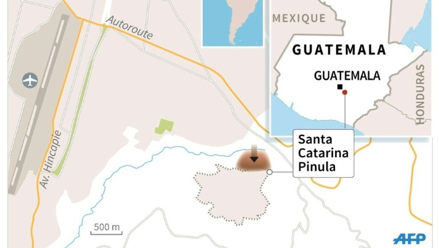 Localisation d'un glissement de terrain meurtrier au Guatemala