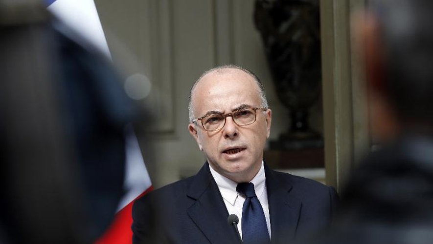 Le ministère de l'Intérieur Bernard Cazeneuve, le 22 septembre 2014 à Paris