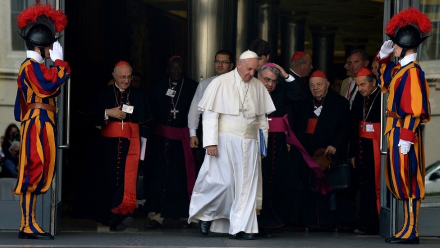 Le pape François le 5 octobre 2015 au Vatican pour le synode sur la famille