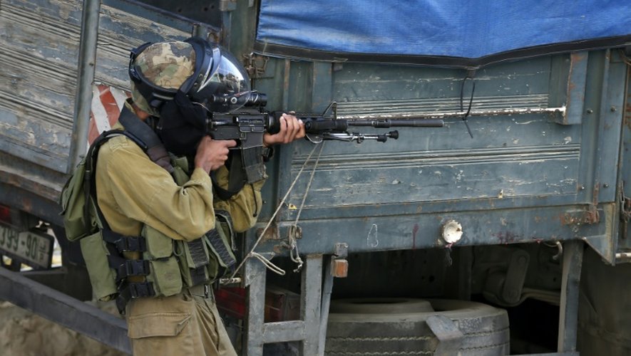 Un soldat israélien le 5 octobre 2015 à Bethléem