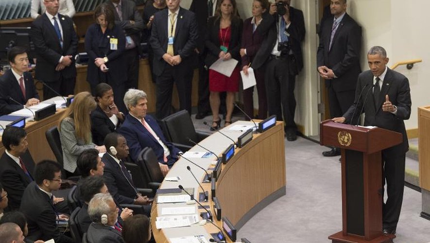 Le président Barack Obama s'exprime sur l'épidémie Ebola, le 25 septembre 2014 devant l'Assemblée générale de l'ONU à New York