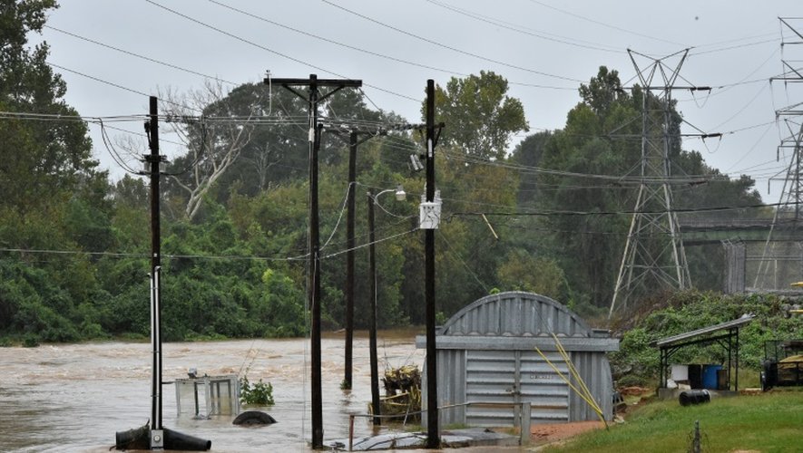 Inondations près de Columbia, le 5 octobre 2015 en Caroline du Sud