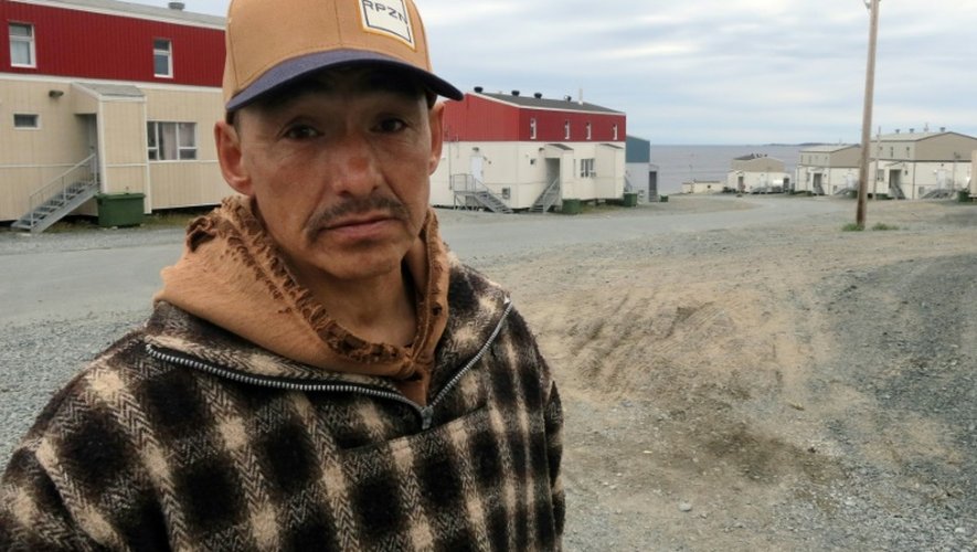 Lucassie Cookie, un pêcheur de 47 ans, dans le village inuit de Umiujaq, le 16 septembre 2015, dans le grand nord canadien