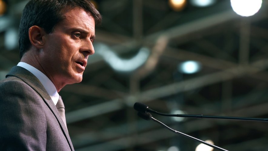 Le Premier ministre Manuel Valls le 1er octobre 2015 à Lyon