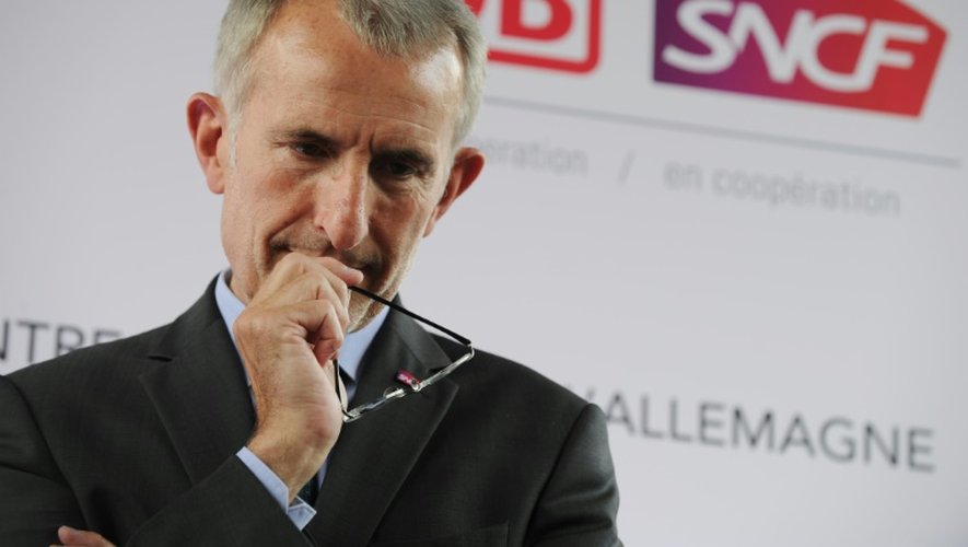 Le président de la SNCF Guillaume Pépy le 23 juillet 2015 à Paris
