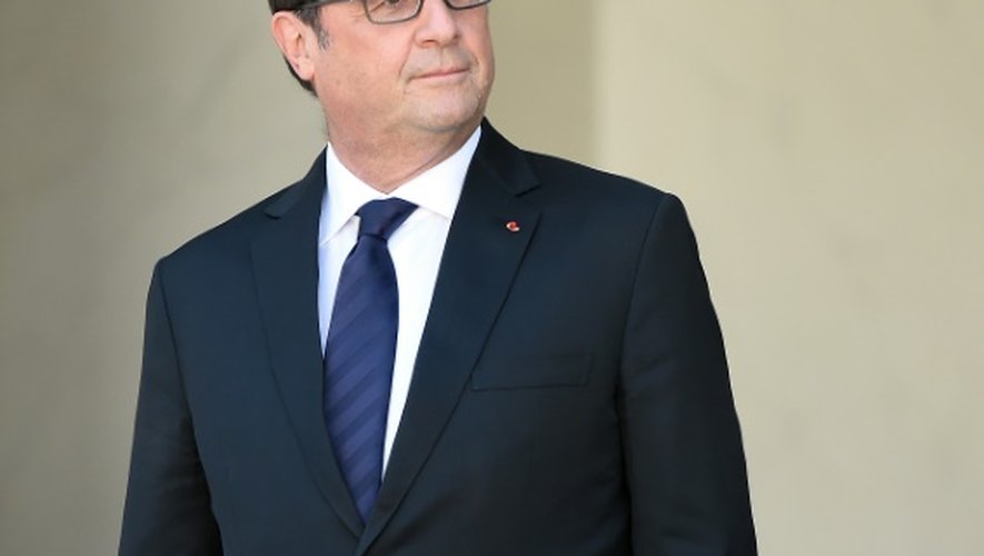 Le président François Hollande à l'Elysée le 2 octobre 2015 à Paris