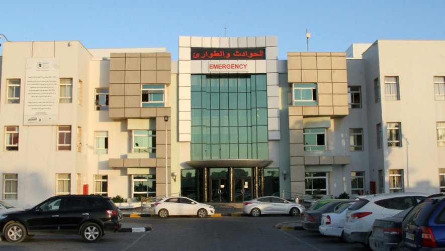 L'entrée de l'hôpital central de Misrata (HCM), l'unique dans cette ville libyenne de 500.000 habitants, le 17 août 2016