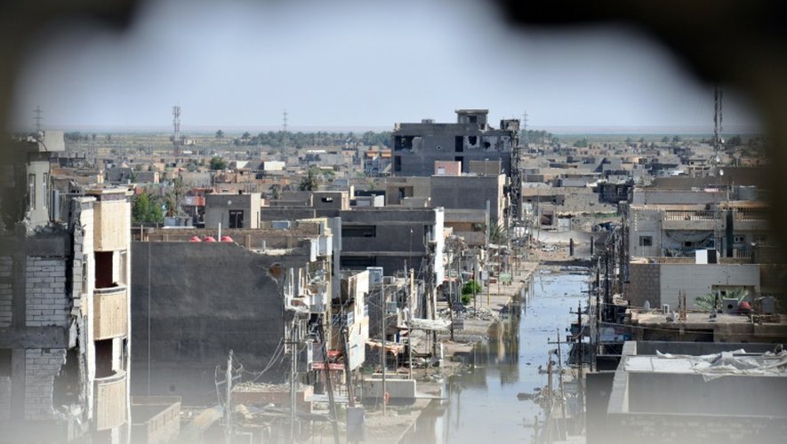 Vue de Ramadi, le 24 juin 2014 dans la province irakienne d'Anbar