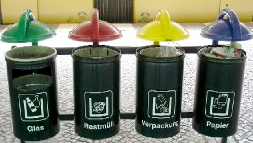 En Allemagne quatre poubelles sont présentes dans toutes les habitations.
