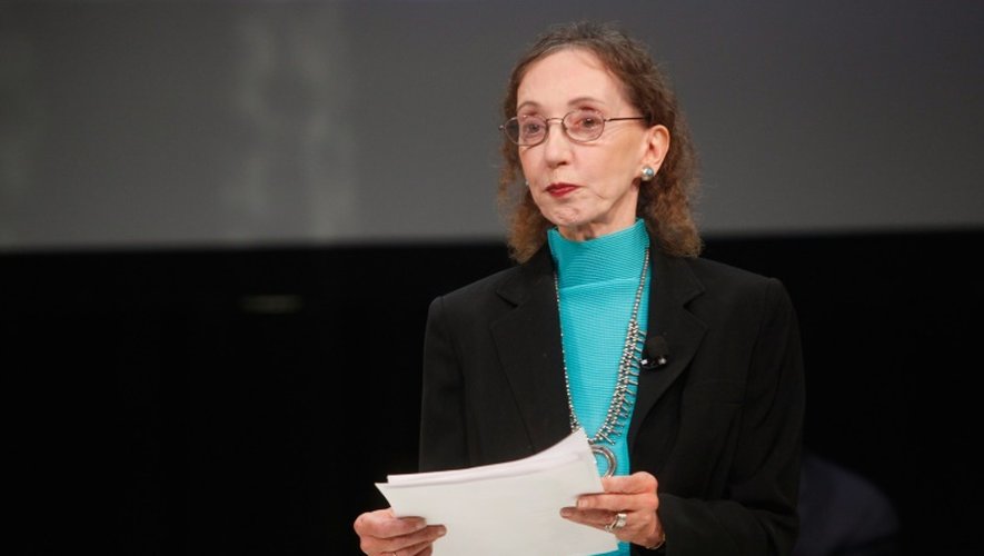 L'auteure américaine Joyce Carol Oates le 11 octobre 2014 à New York