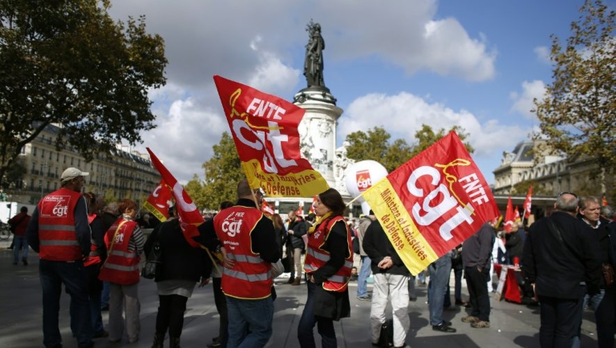 Manifestation à l'appel de la CGT, le 23 septembre 2015 à Paris