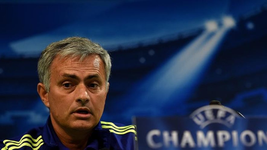 L'entraîneur de Chelsea José Mourinho, le 29 septembre 2014 à Lisbonne
