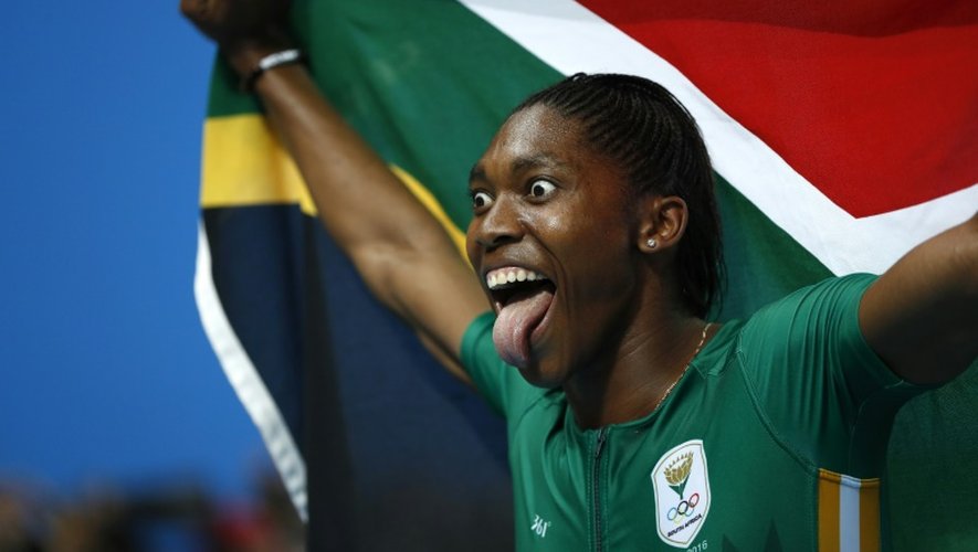 La Sud-Africaine Caster Semenya, championne olympique du 800 m lors des JO de Rio, le 20 août 2016