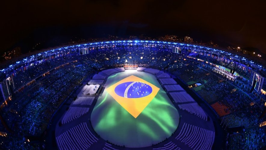 Le stade Maracana lors de la cérémonie de clôture des Jeux de Rio, le 21 août 2016