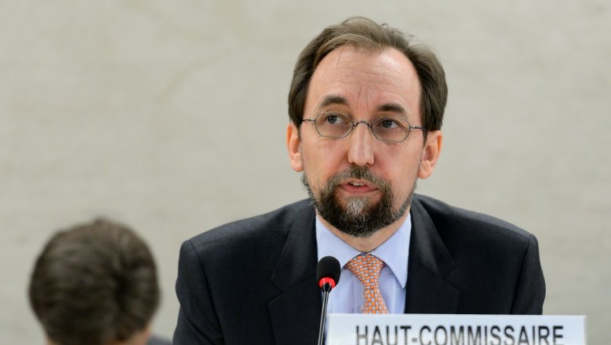 Le  Haut-commissaire de l'ONU aux droits de l'Homme Zeid Ra'ad al-Hussein à Genève, le 13 juin 2016