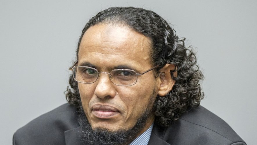 Ahmad Al Faqi Al Mahdi lors de son procès devant la CPI à La Haye,   le 22 août 2016