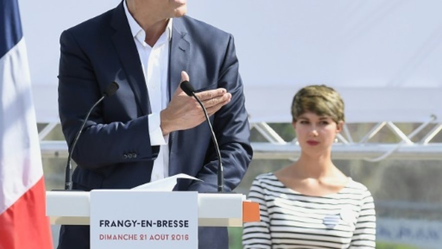 Arnaud Montebourg lors de l'annonce de sa candidature à la présidentielle Frangy-en-Bresse, le 21 août 2016