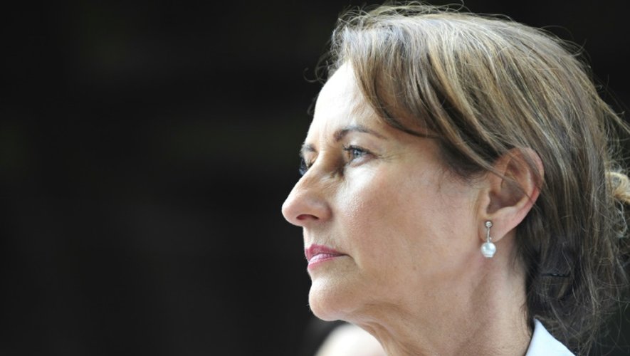 La ministre de l'Ecologie Ségolène Royal le 26 juin 2015 à Saxon-Sion