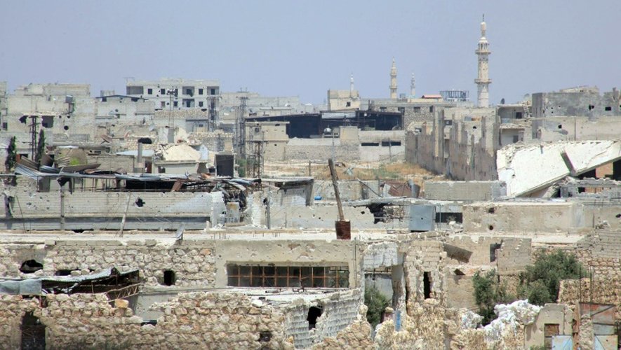 Un quartier de la ville syrienne Alep, le 29 juillet 2015