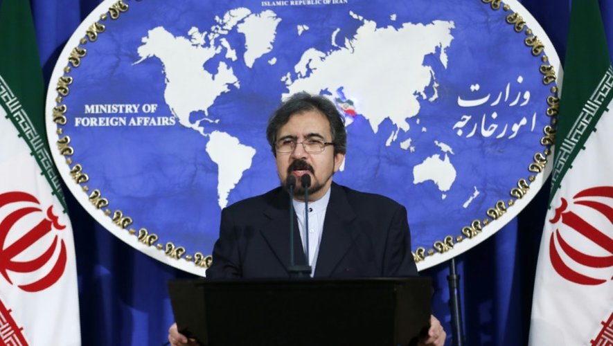 Le porte-parole du ministère iranien des Affaires étrangères Bahram Ghasemi lors d'une conférence de presse le 22 août 2016 à Téhéran