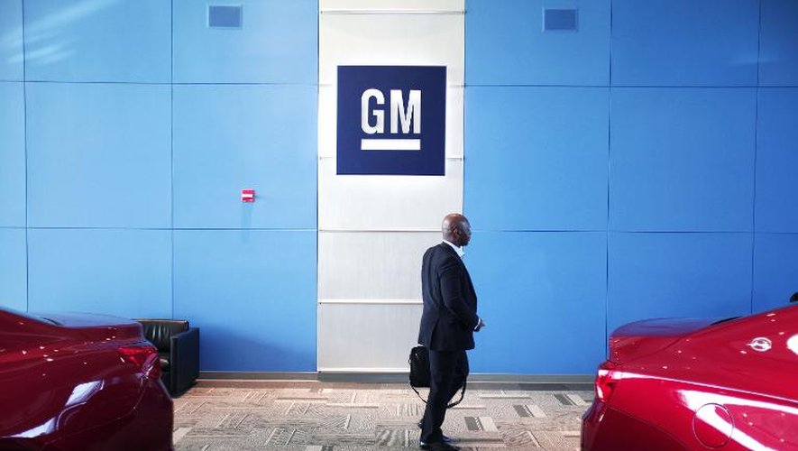 Le logo de General Motors dans le Centre technique du constructeur, le 5 juin 2014, à Warren, dans le Michigan