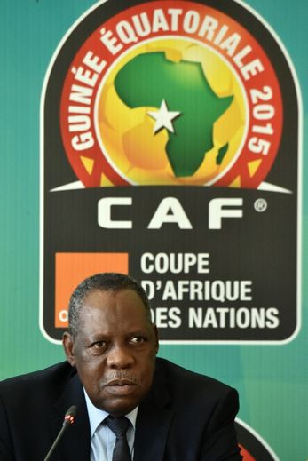 Le président de la CAF Issa Hayatou, le 29 janvier 2015 à Malabo