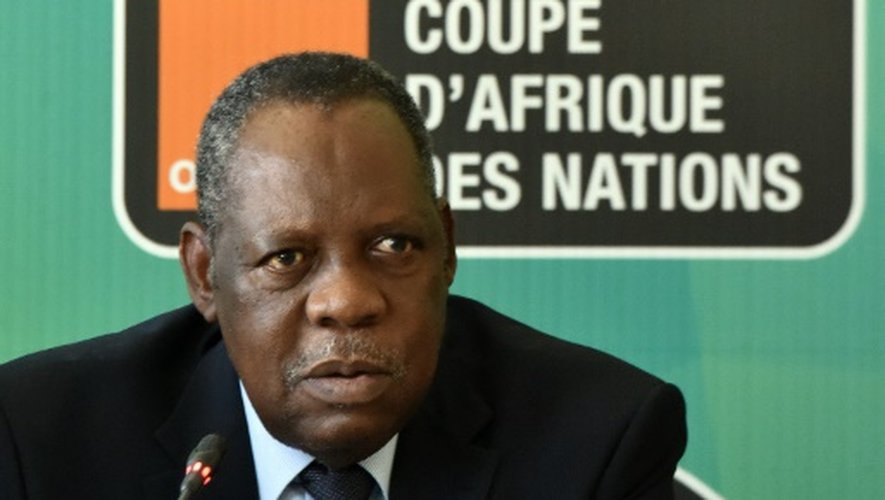 Le président de la CAF Issa Hayatou, le 29 janvier 2015 à Malabo