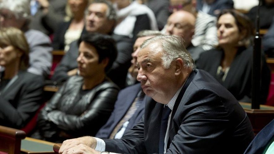 Le sénateur UMP Gérard Larcher, le 1er octobre 2014 au Sénat