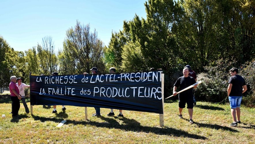 Aveyron : les producteurs laitiers vent debout contre Lactalis