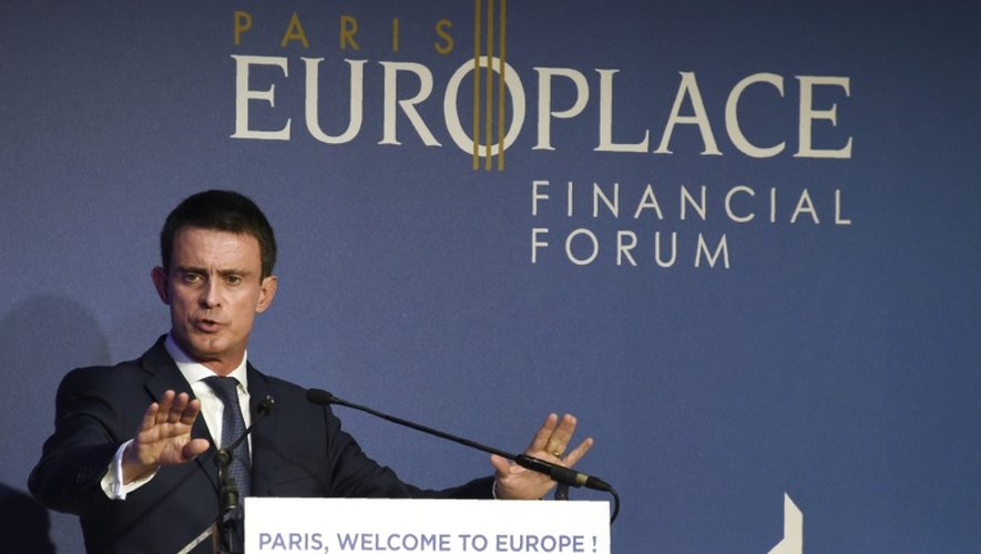 Le Premier ministre français Manuel Valls lors des rencontres financières "Paris Europlace", le 6 juillet 2016 à Paris