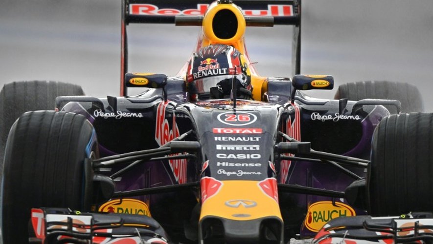 La Red Bull du Russe Daniil Kvyat lors des essais libres, au GP de Russie,  le 9 octobre 2015 à Sotchi