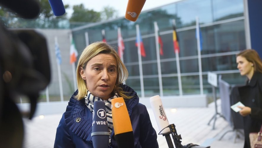 Federica Mogherini le 8 octobre 2015 à Luxembourg