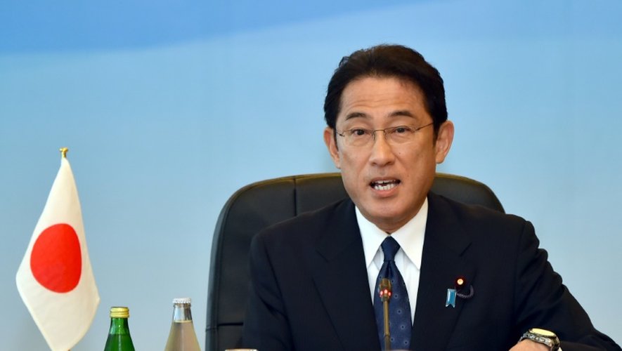Le ministre des Affaires étrangères japonais Fumio Kishida, le 24 août 2016 à Tokyo, lors de rencontres trilatérales avec la Corée du Sud et la Chine