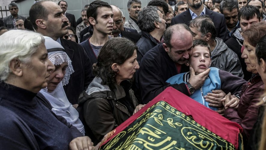 Funérailles à Ankara, le 11 octobre 2015 des victimes de l'attentat qui a fait au moins 95 morts