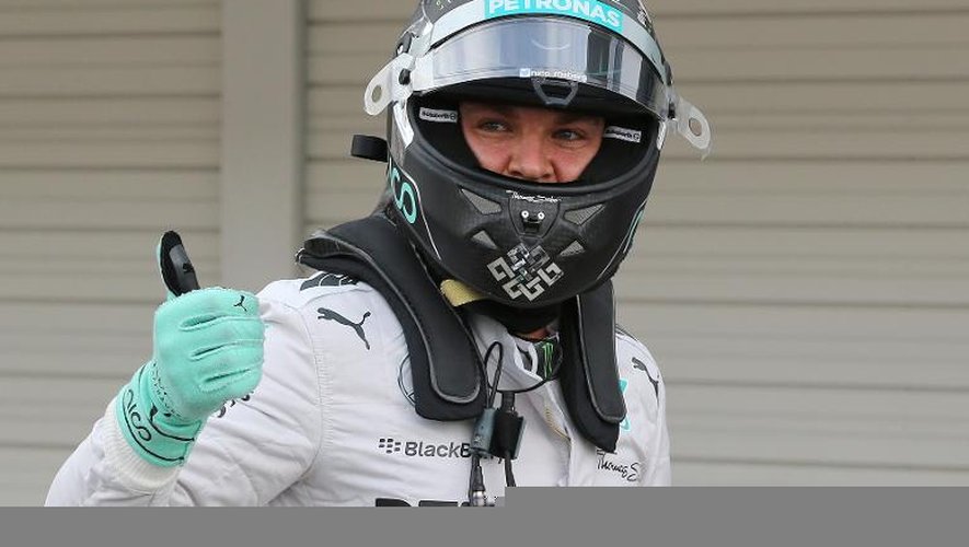 Nico Rosberg à l'issue des essais qualificatifs le 4 octobre 2014 à Suzuka