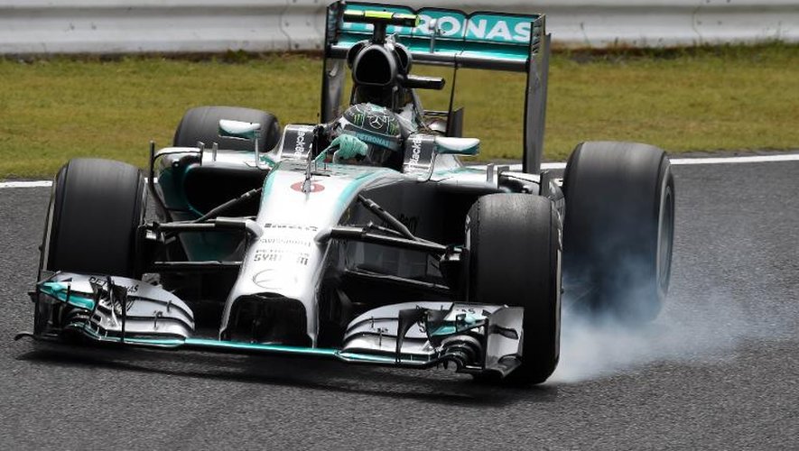 Nico Rosberg pendant les essais le 4 octobre 2014 à Suzuka